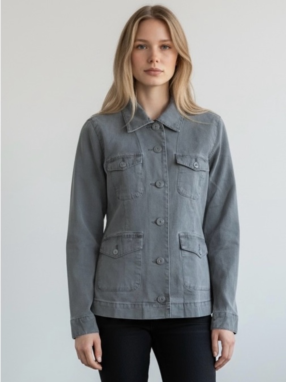 Levi’s Grey Cargo Utility Denim Jean‎ Jacket